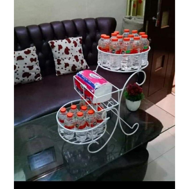 rak minuman lebaran aqua