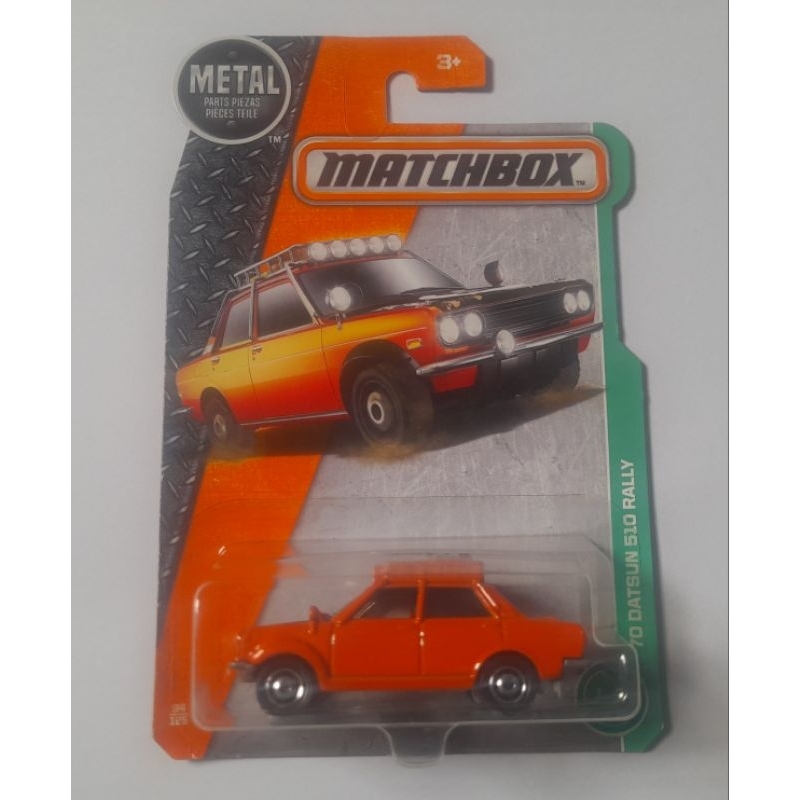 Matchbox Datsun Bluebird 510 Rally Orange Varian Pelek
