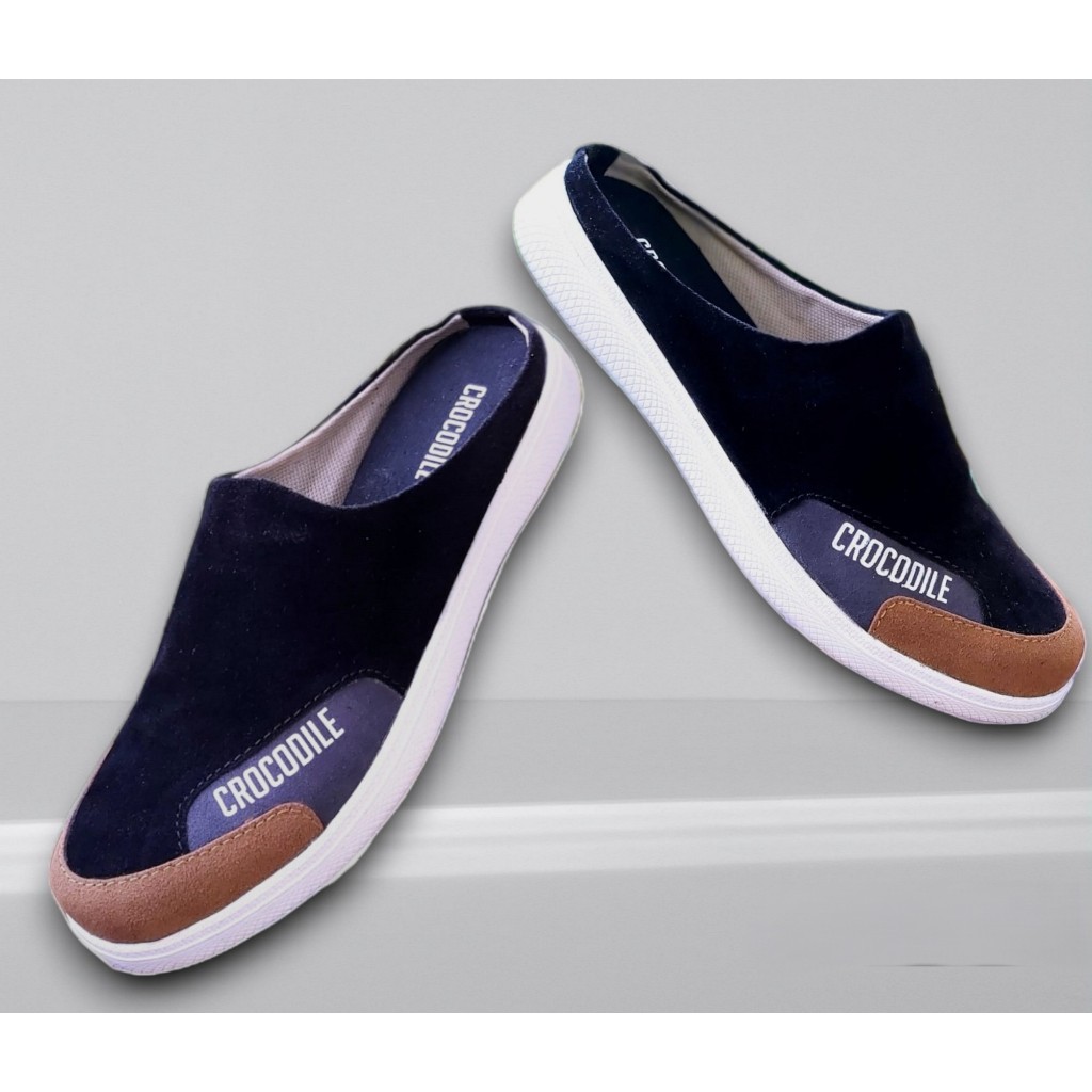 Sepatu Sandal Bustong pria Kulit Suede Sepatu Sandal Selop Pria Sepatu Slop Pria Sepatu Bustong Pria