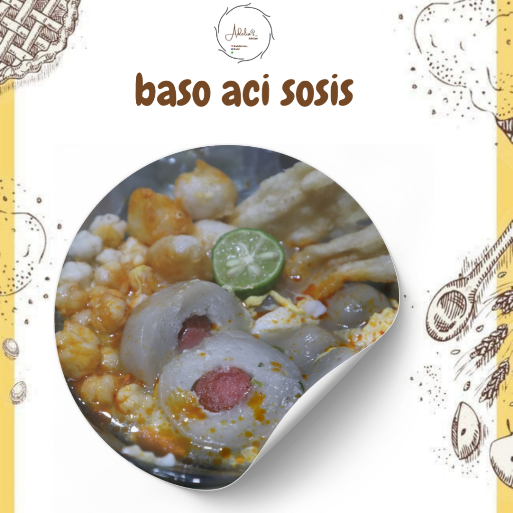 

baso aci sosis/makanan instan