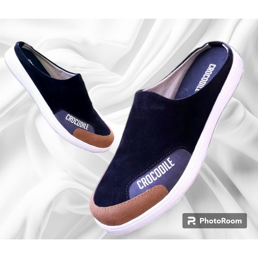 Sepatu Sandal Bustong pria Kulit Suede Sepatu Sandal Selop Pria Sepatu Slop Pria Sepatu Bustong Pria