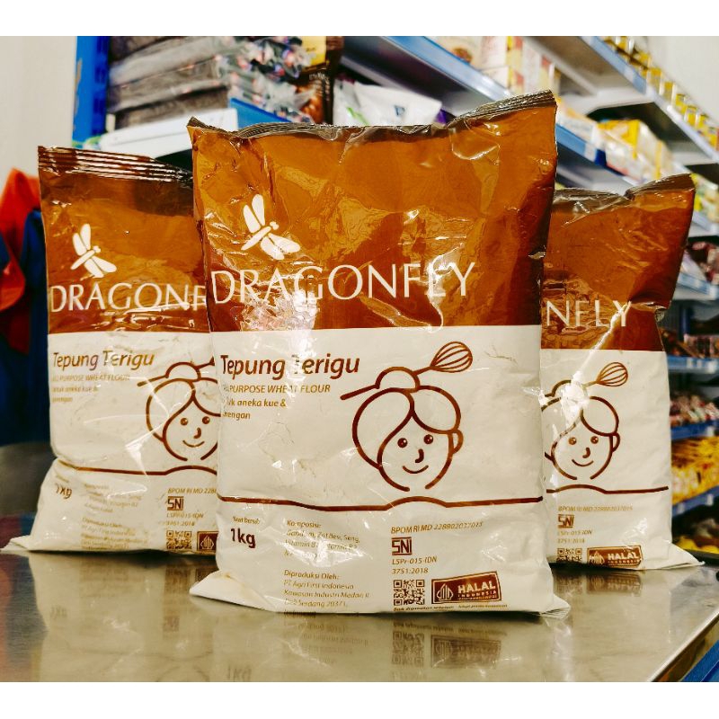 

Terigu DragonFly 1kg/Tepung Terigu Serbaguna/Tepung Gorengan/Tepung Terigu murah