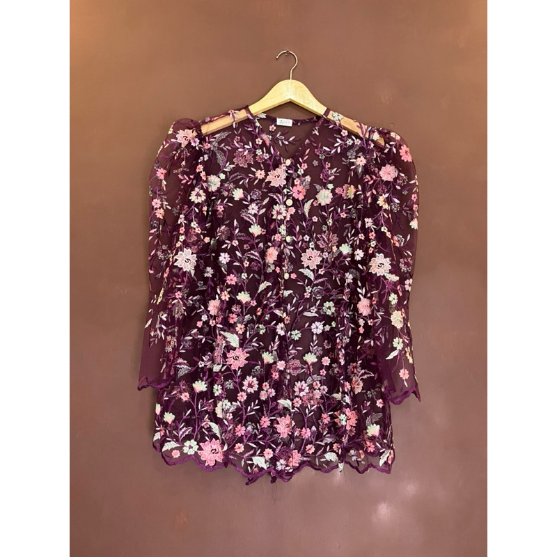 Neng Ayu Tunic outer brokat kebaya modern brukat kondangan