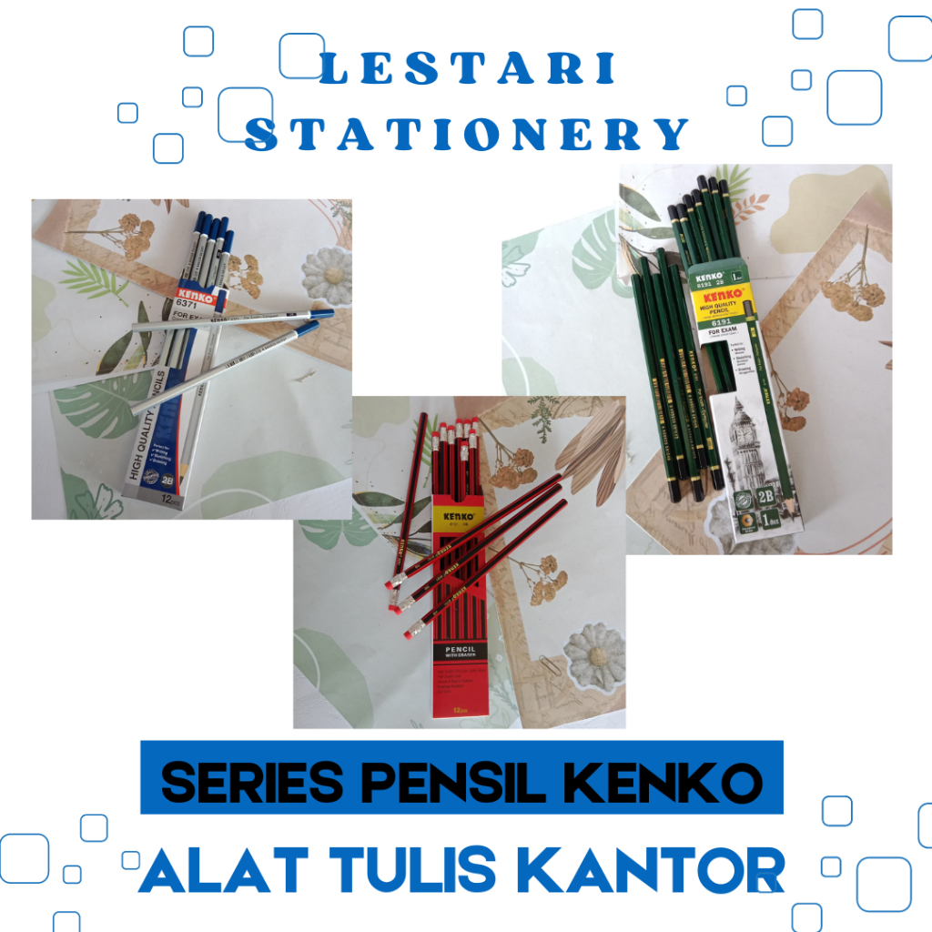 

(1KTK) Pensil Kenko 6191 | Pensil Kenko 2B | Pensil kenko | Pensil Murah |
