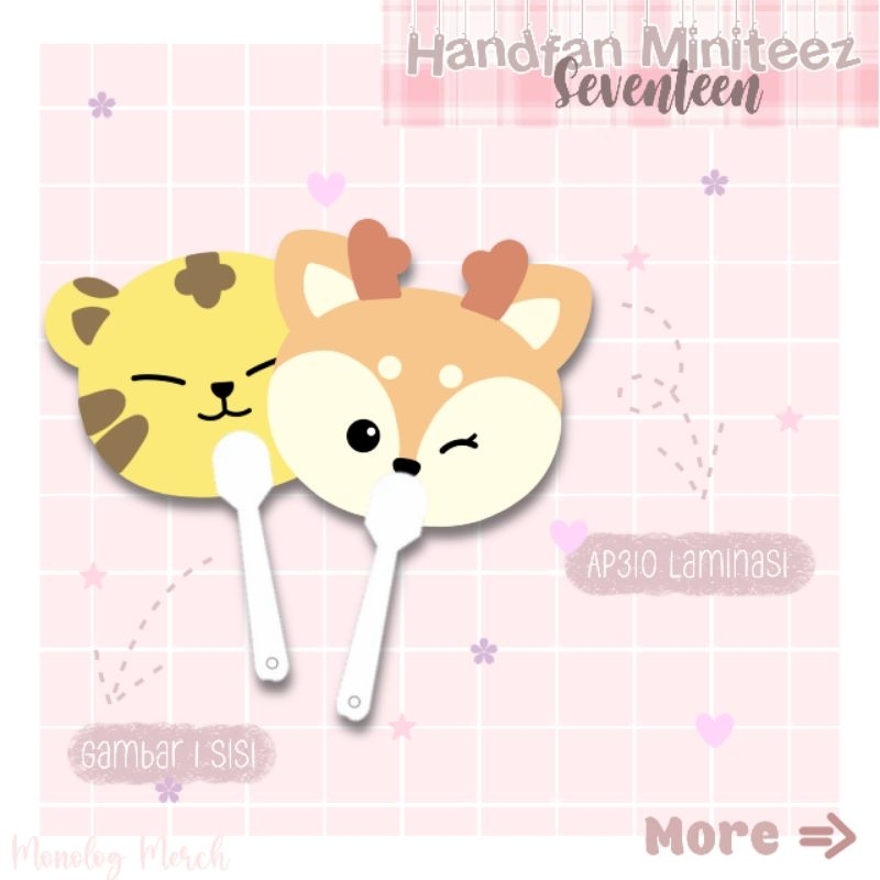 Handfan Kipas Tangan Miniteen Seventeen