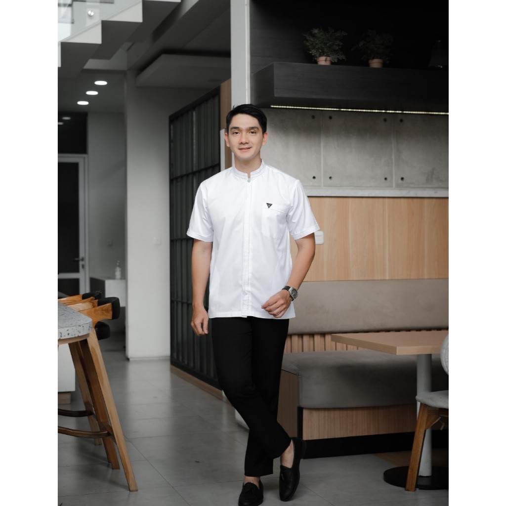 Baju Koko Haramain Lengan Pendek Yasharah Koko Pria Remaja Dan Dewasa Bahan Toyobo