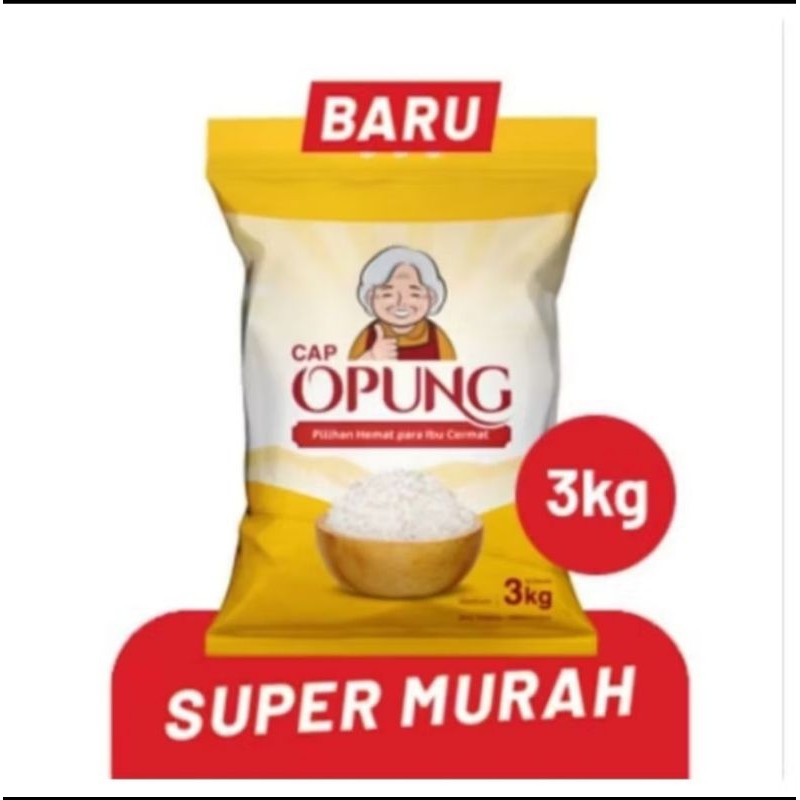 

OPUNG BERAS SUPER PULEN 3KG/GURIH PASAR RAME BERAS SUPER POLES 3KG