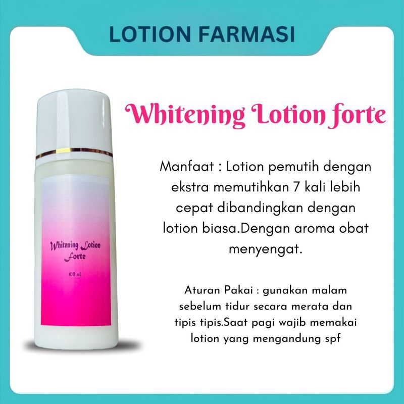 ￼❤️ PHARMACY ❤️LOTION FORTE AROMA OBAT MENYENGAT | HB | HB FORTE | WHITENING LOTION FORTE | NIGHT FO