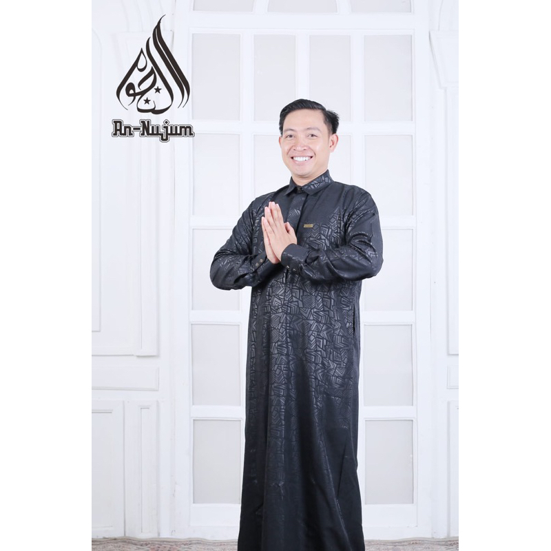 Gamis Jubah Pria slimfit Embos Premium