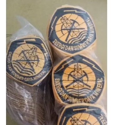 BORDIR ESDM BADGE KEMENTERIAN ESDM