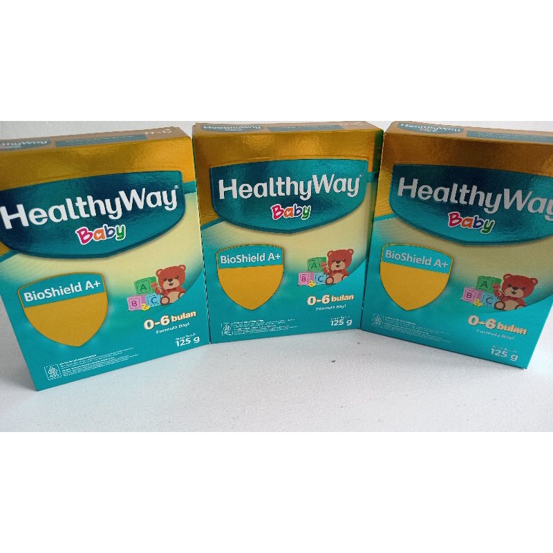 

SUSU ANAK HealthyWay baby 0-6 bln paket 5 pcs 125 grm