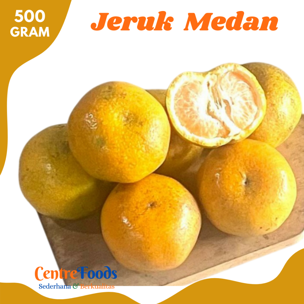 

JERUK MEDAN Original - Buah Jeruk Medan Berastagi Manis Fresh | Size M/L - 500gr [ Harga Per 0,5 Kg ]