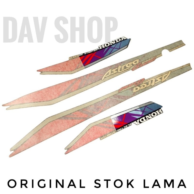 LIST/GRAPHIC/STRIPING HONDA ASTREA GRAND BULUS 93 94 1993 1994 LIMITED EDITION ORIGINAL NOS