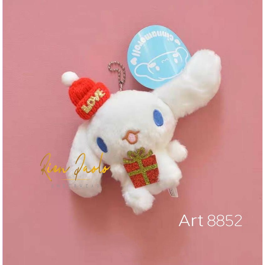 Gantungan Kunci Sanrio Bagcharm Cinnamoroll Keychain Cute Aksesoris Tas Lucu Rien Paolo Premium 8851