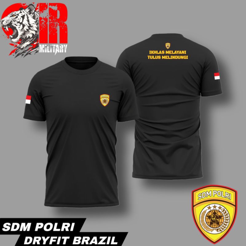 kaos dryfit SDM POLRI terbaru / kaos dryfit / kaos terbaru / kaos Daleman pria