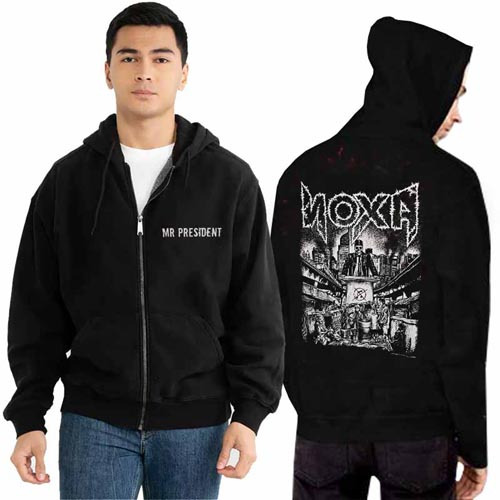 READY STOCK LANGSUNG CO AJA || Sweater Noxa Mr President Hoodie Casual Unisex Bahan Black Cotton Fle