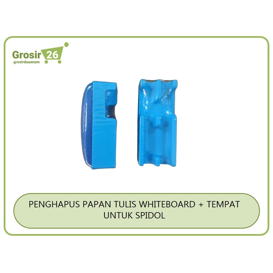 

(1 PCS) PENGHAPUS PAPAN TULIS WHITEBOARD BESAR / ERASER WHITEBOARD + TEMPAT SPIDOL