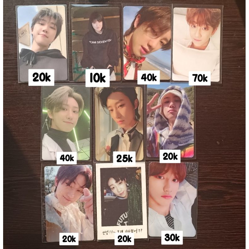 Seventeen The8 Minghao fml carver ta white its dircut pc photocard