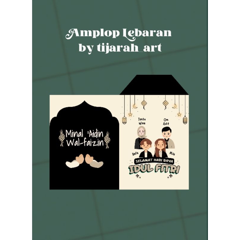 

Custom Karakter Amplop Lebaran Hari Raya Idul Fitri by tijarah_art (10 lembar)