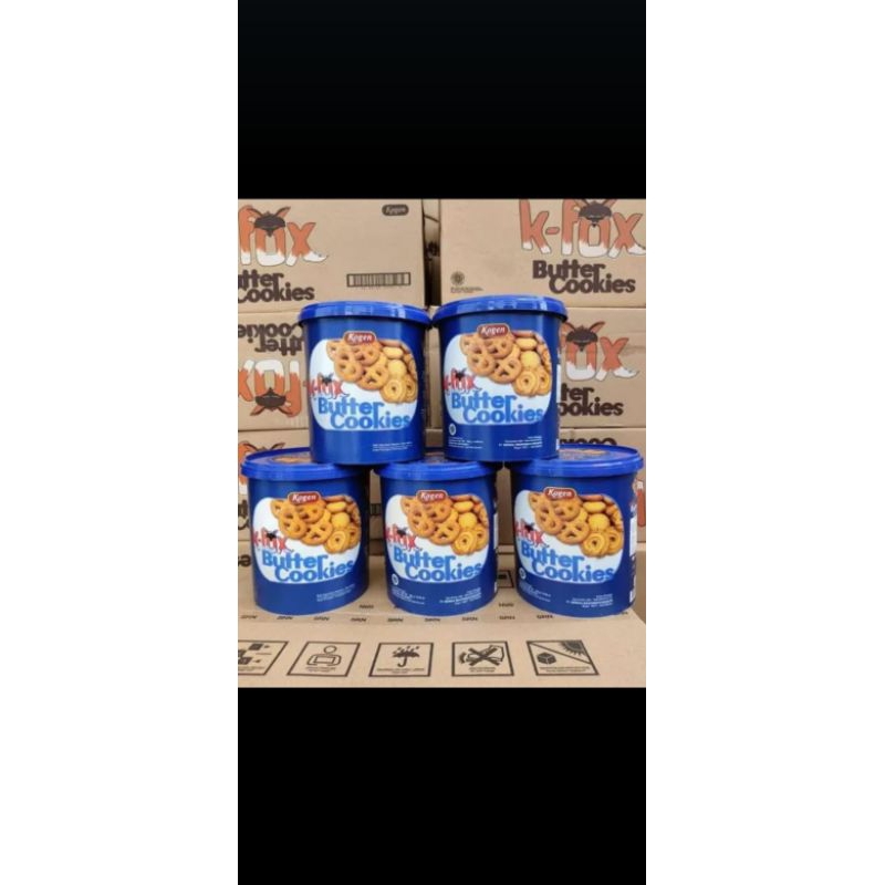 

K-FOX Butter Cookies Cokelat Bola Isi 6