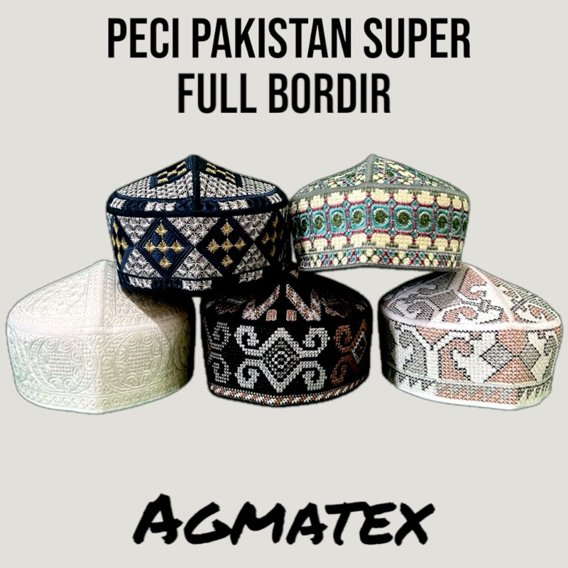 Peci Pakistan Agmatex Motif Seri Kopiah Untuk Pria