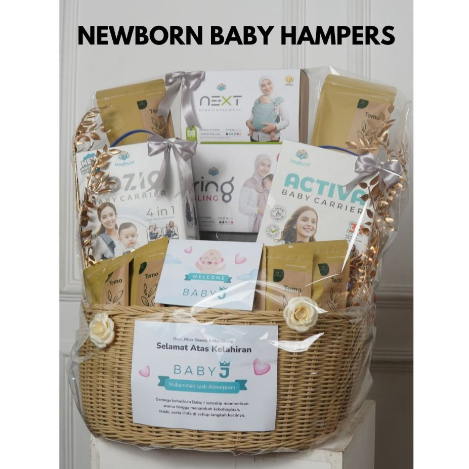 BAYIKU.ID Hampers Bayi Baru Lahir Kado Lahiran Paket Brojol Bingkisan Bayi Newborn Gendongan Bayi