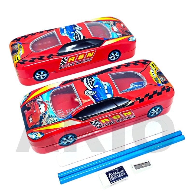 

Tempat Pensil Anak Karakter Mobil CARS Set Alat Tulis 2 Tingkat Kaleng Besi GP008-3