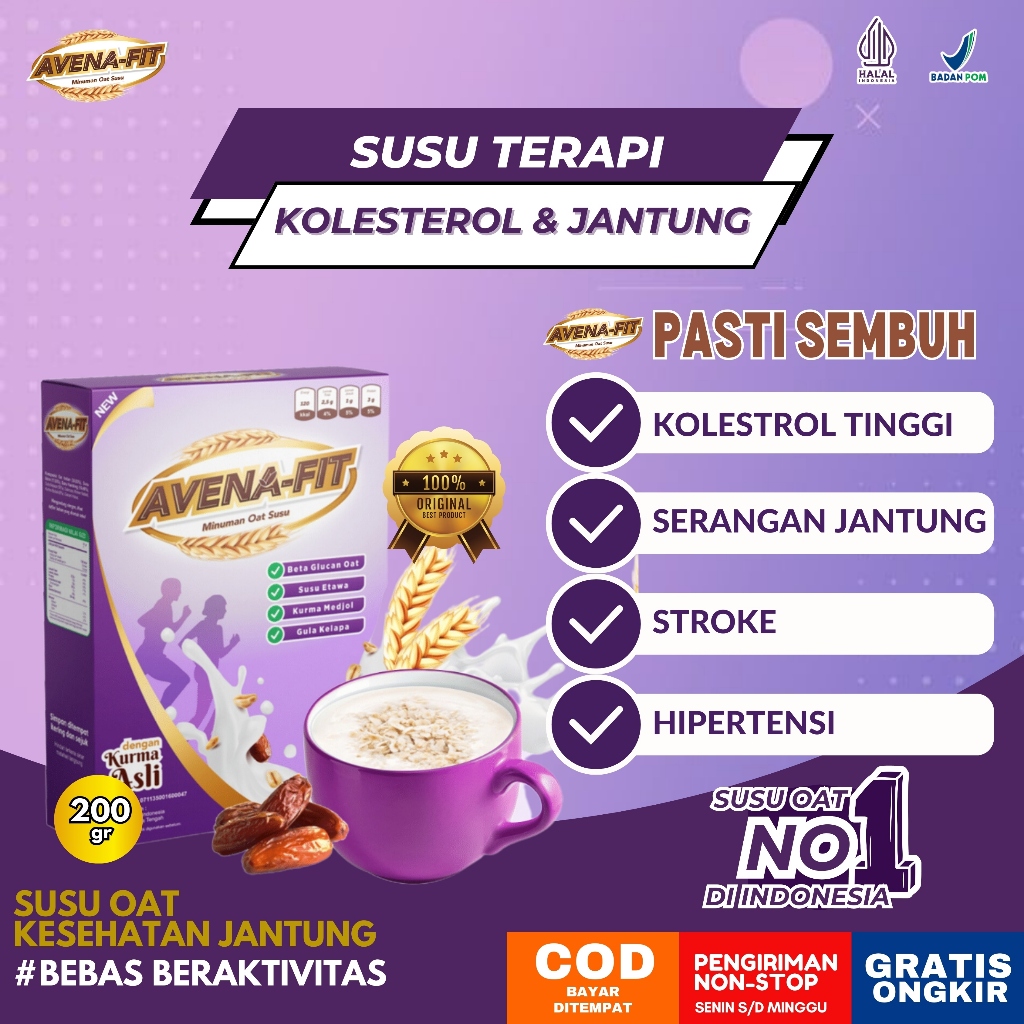 

AVENA-FIT ORIGINAL - Sereal Oat Susu Solusi Menurunkan Kolesterol