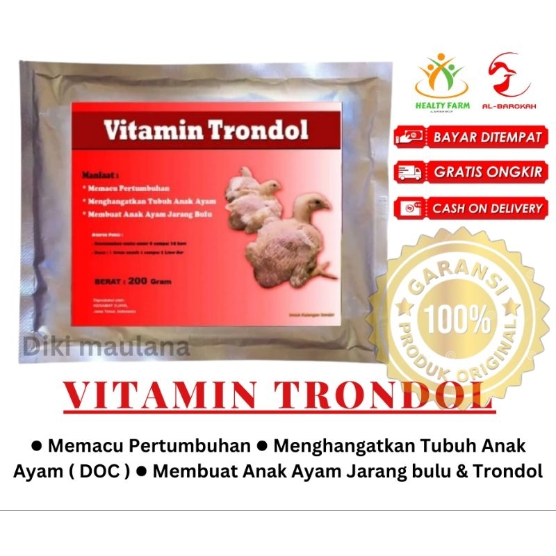 VITAMIN & SUPLEMEN  TRONDOL AYAM BROILER Asma'an