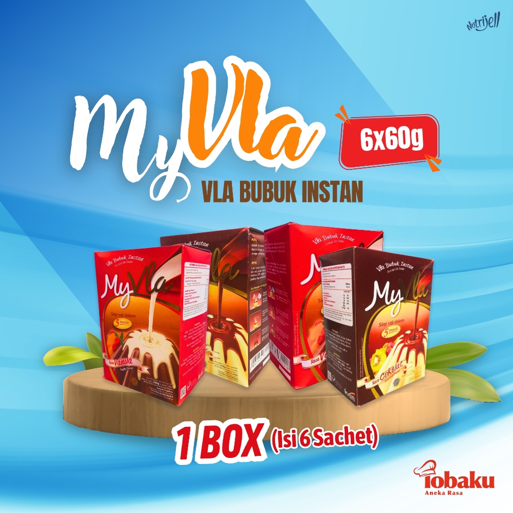 

My Vla Bubuk Instan Kemasan 1 Box (6x60g) - Rasa Vanila, Coklat _