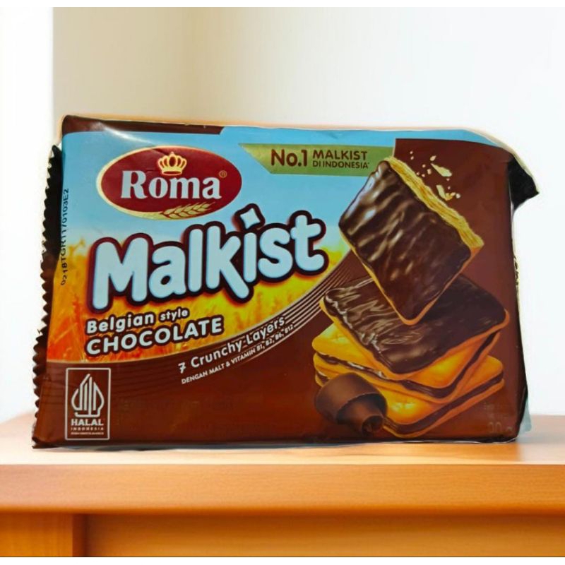 

(COD) Biskuit Roma Malkist Chocolate 90 gram 1 pcs