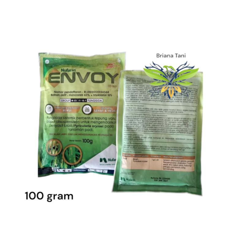 ￼Envoy 80wp 100gr Mankozeb 62% + trisiklazol 18% Fungsida Untuk Mengendalikan Penyakit Pada tanaman 