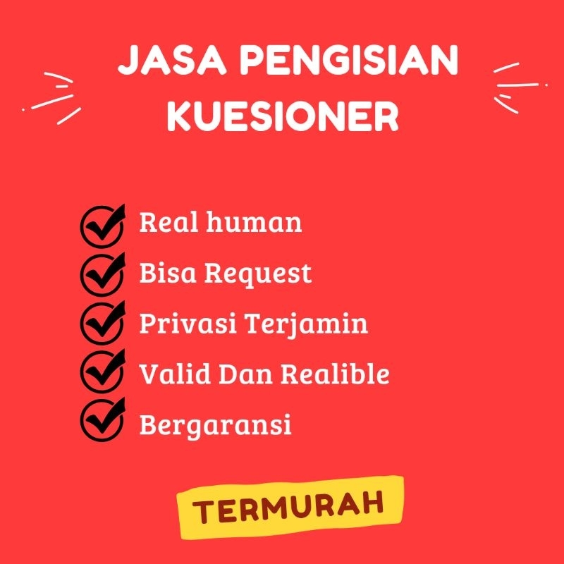 Jasa Pengisian Kuesioner