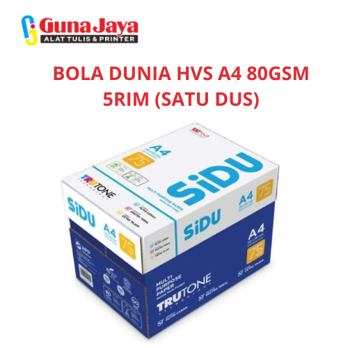 

SINAR DUNIA HVS F4 75GSM 5RIM / SATU DUS ( KHUSUS INSTAN )