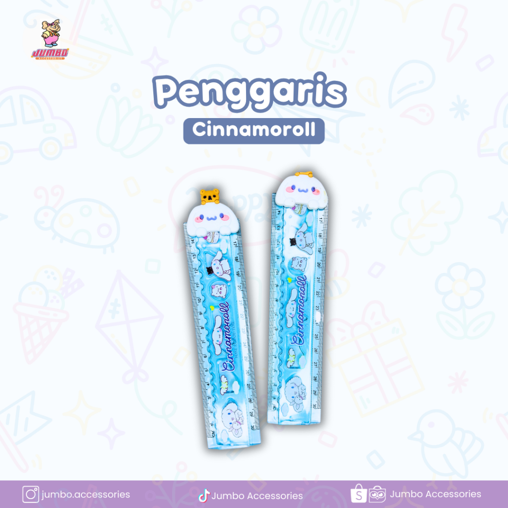

Penggaris Lipat Cinamorol Jumbo Accessories