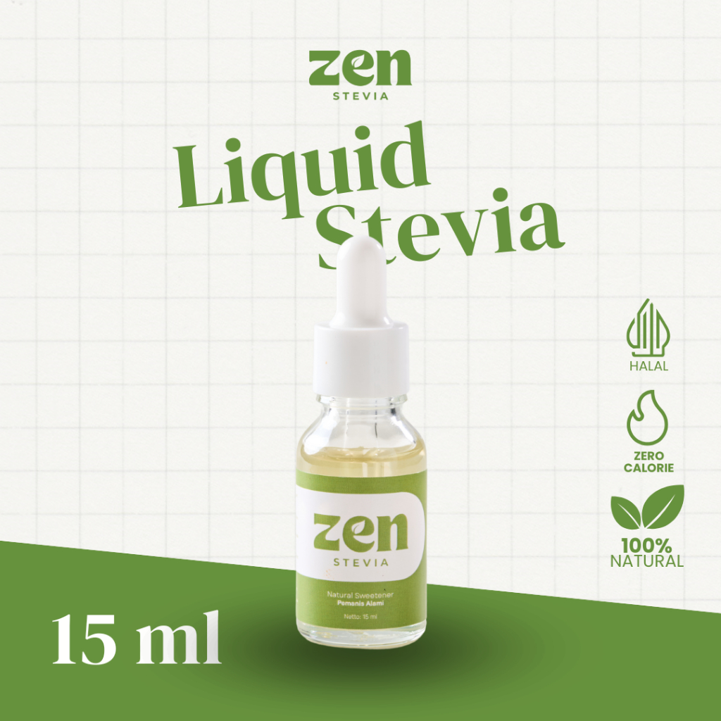 

Zen Stevia Natural Sweetener 15 ml Pemanis Alami Stevia Tetes Nol Kalori