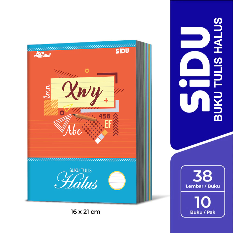 

[ PAK ] Buku Tulis HALUS SIDU Sinar Dunia 38 Lembar (Isi 10 Buku HALUS)