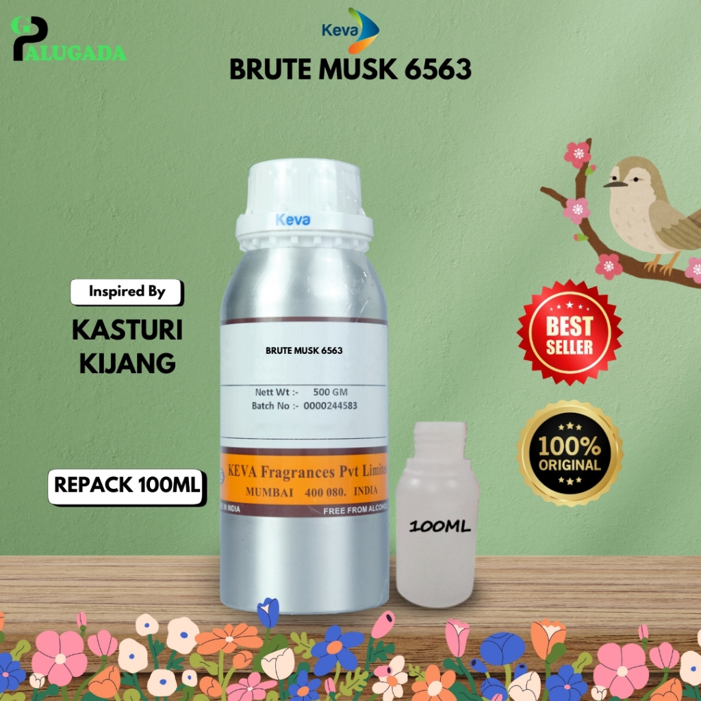 BIBIT PARFUM MURNI  BRUTE MUSK / KASTURI KIJANG | KEVA 100ml REPACK