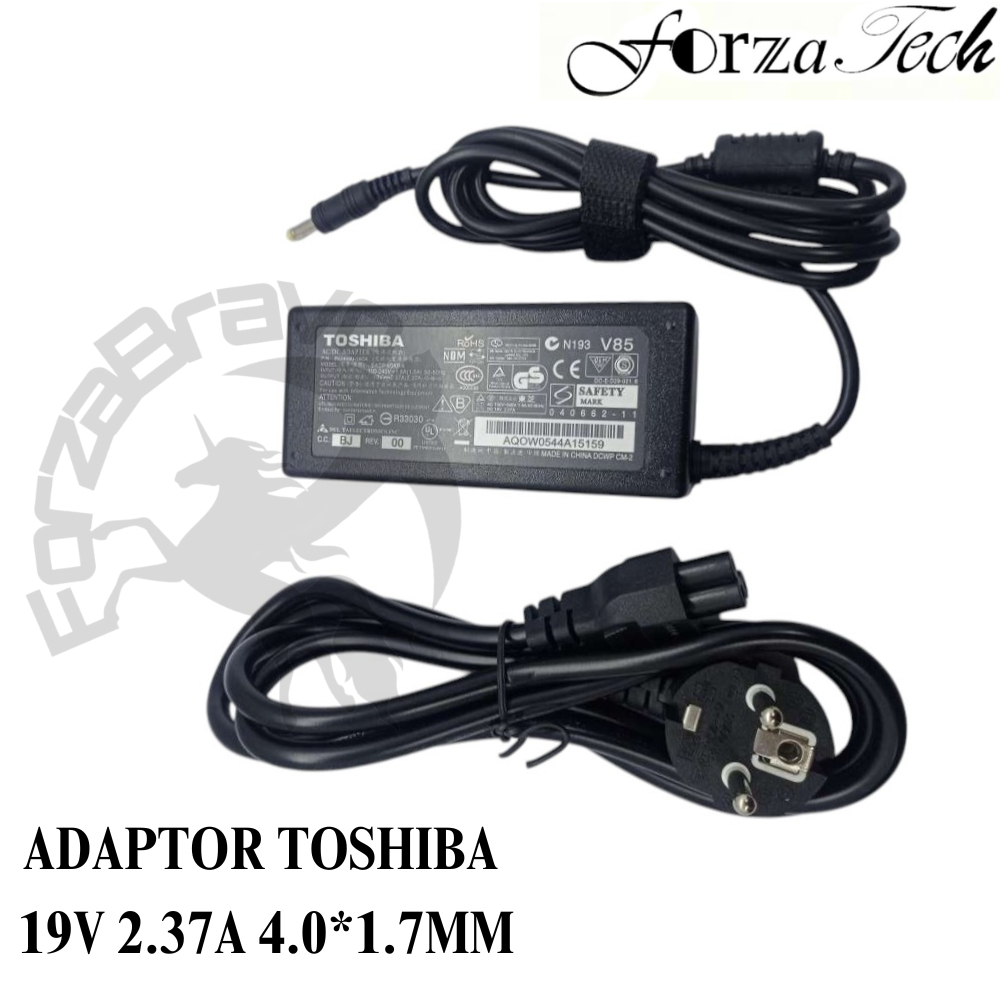 Adaptor Charger Casan Laptop Toshiba Satellite U920t U920t-10F U920T-01Y U920T-101 19V 2.37A 4.0*1.7