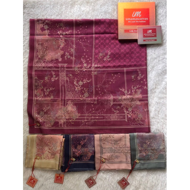 umama scarves box motif| hijab square + box|umama scarves