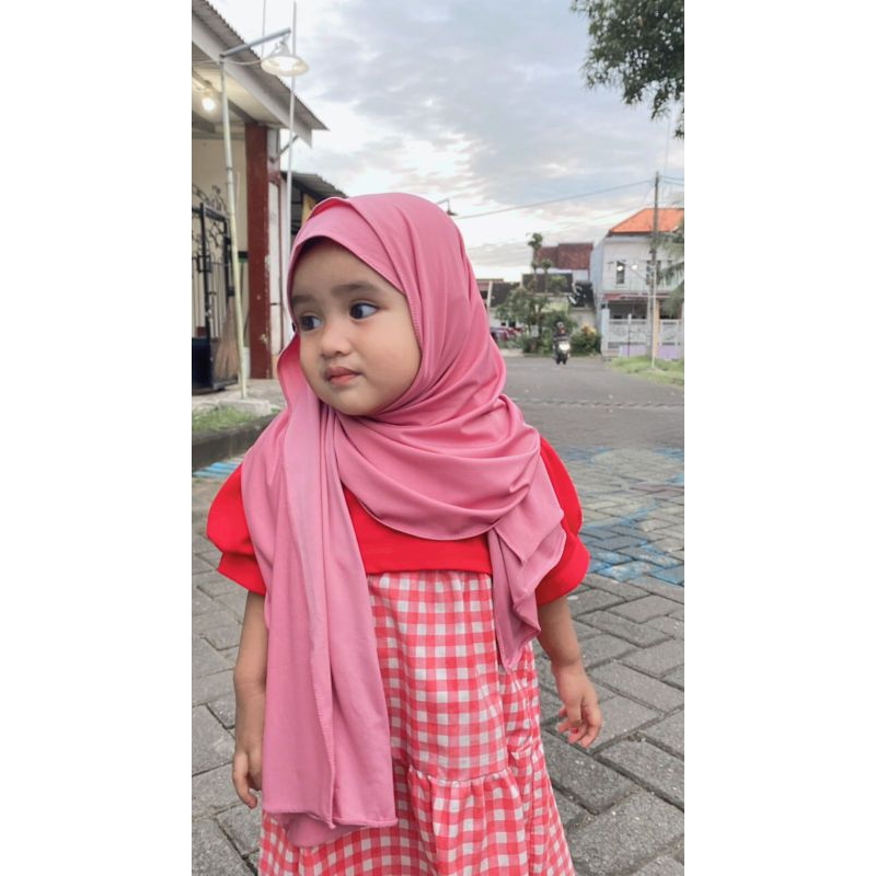HIJAB INSTAN PASHMINA ANAK KANCING