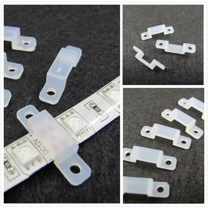 KLEM LED STRIP TRANSPARAN / KLEM LAMPU LED STRIP BENING