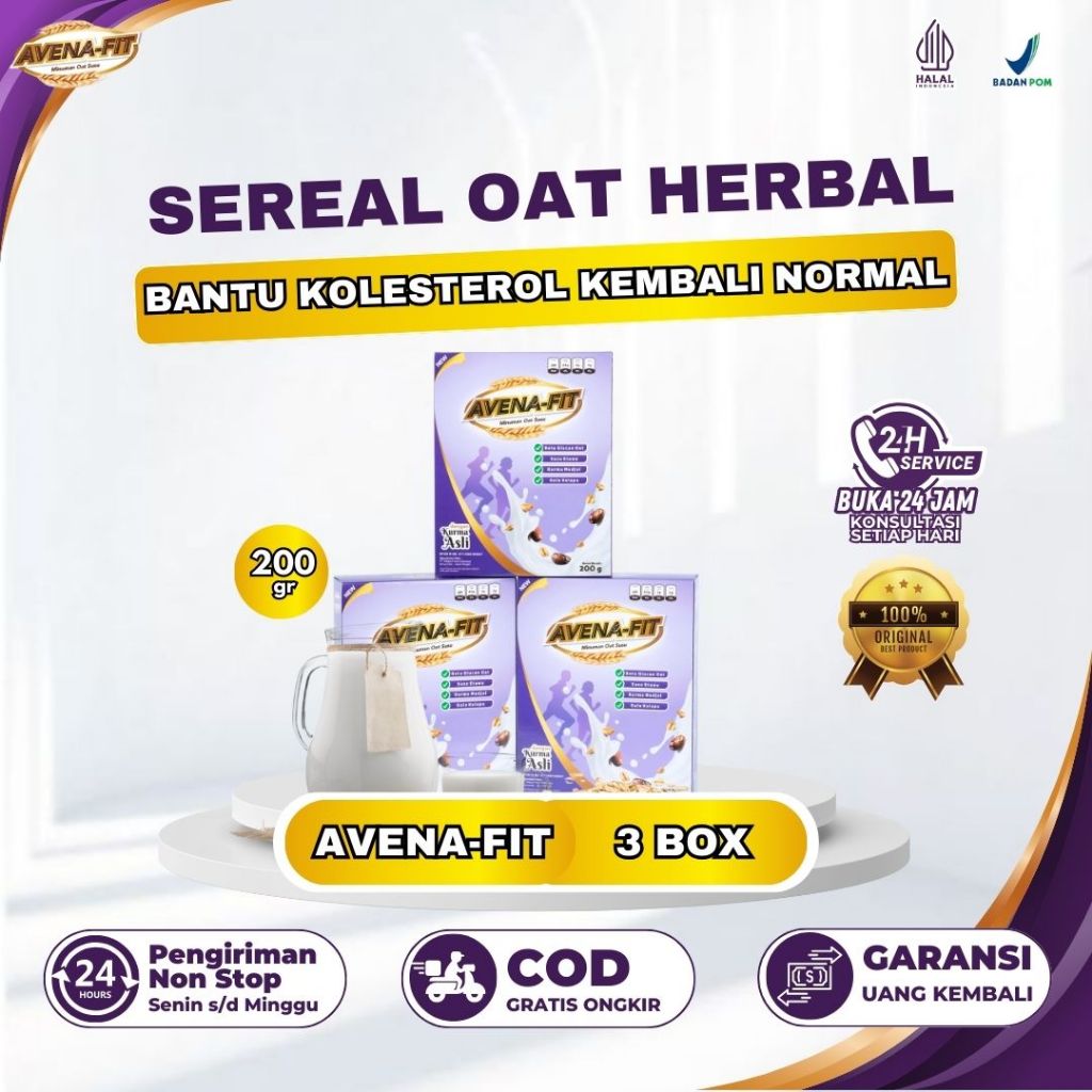 

3 Box Avenafit - Membantu Mengatasi Kolesterol