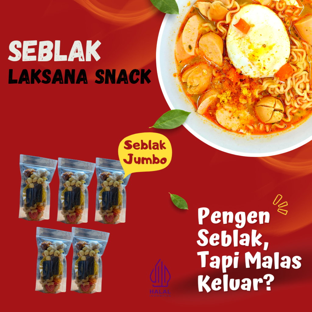 

Seblak Instan Jumbo Laksana Snack Viral Siap Saji Bumbu Kencur Pedas