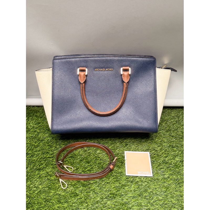 Michael Kors Selma Large Threetone Authentic MK Bag Preloved