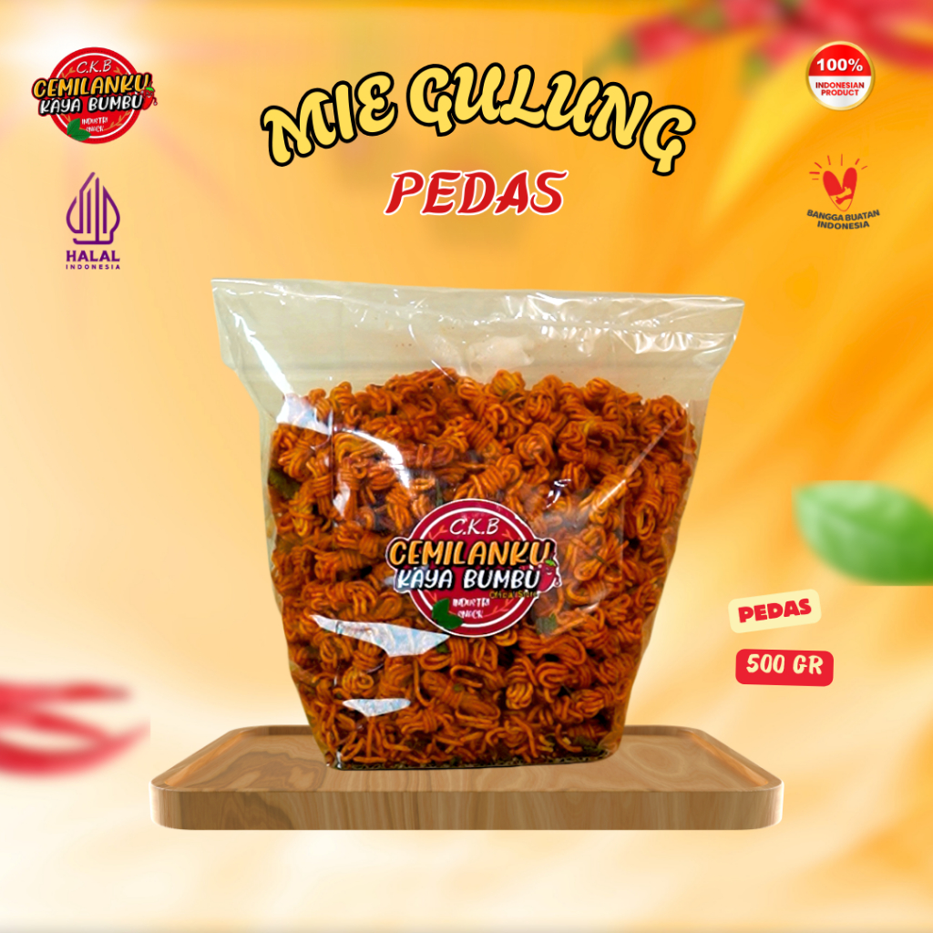 

Cemilanku - 500Gr Mie Gulung Rasa Pedas Enak dan Gurih