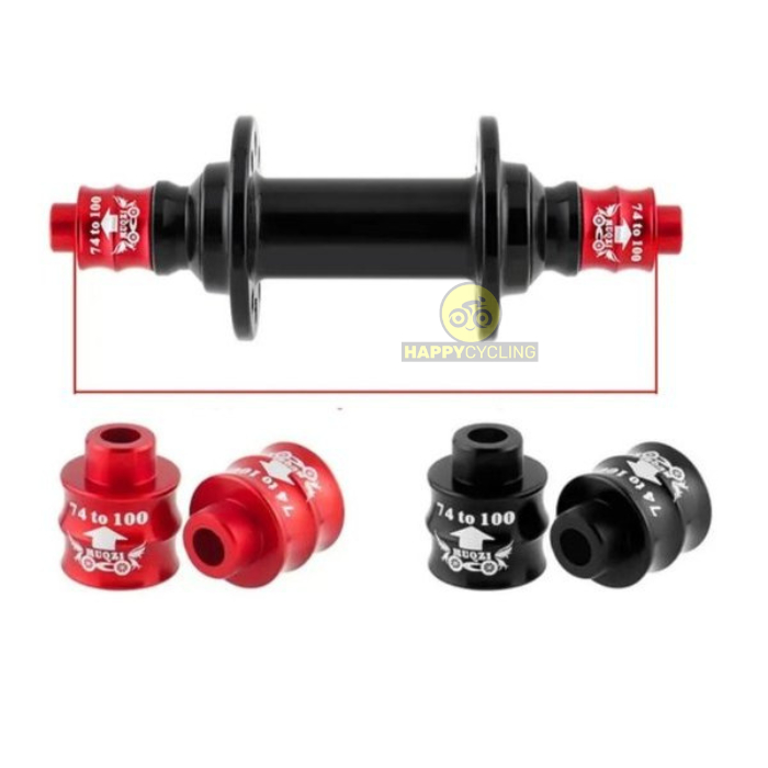 Adaptor Hub Depan Sepeda 74mm Ke 100mm Muqzi Converter Extension Sambungan Hub Happy Cycling