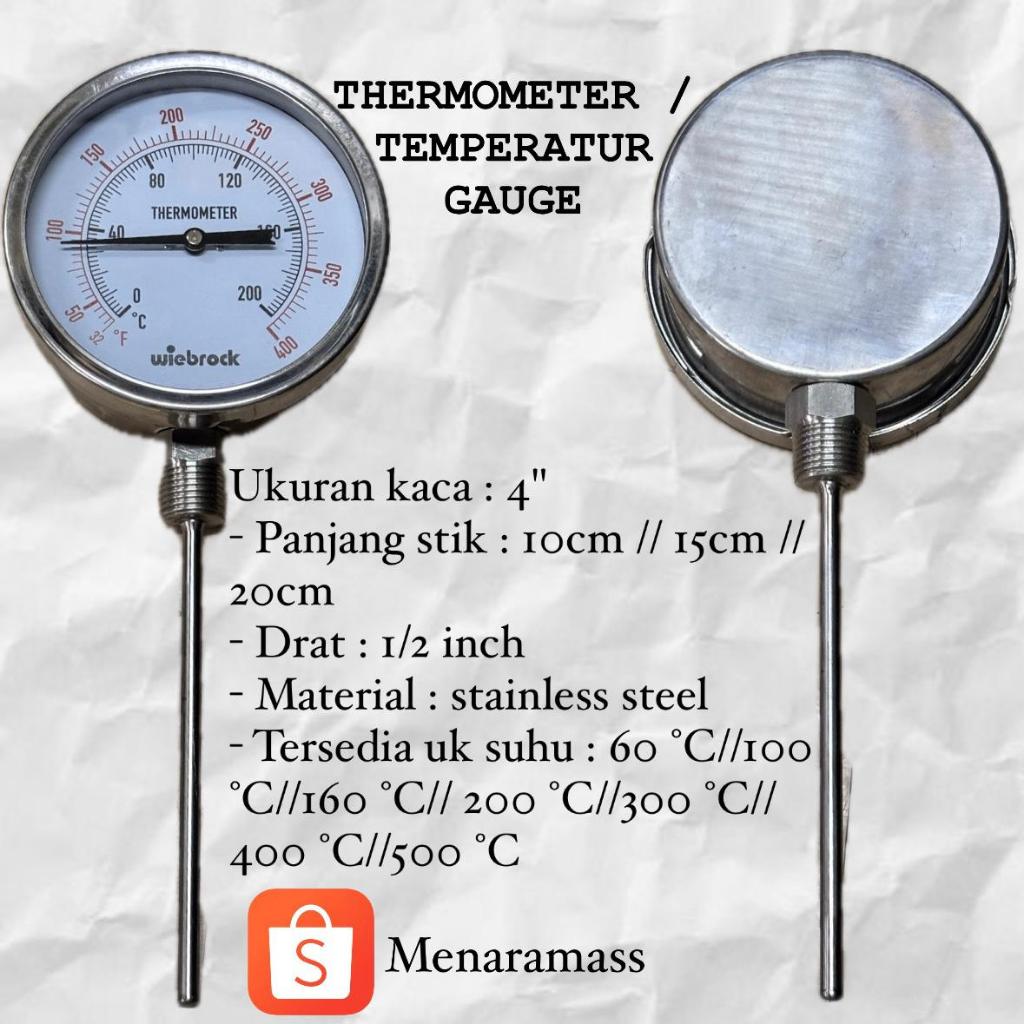 Thermometer Wiebrock Thermometer Stick Wiebrock Thermometer Bimetal Thermometer Oven Thermometer Rak
