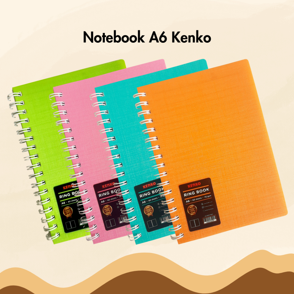 

Notebook Ring Kenko A6 Buku Tulis Spiral Diary Catatan Agenda Note