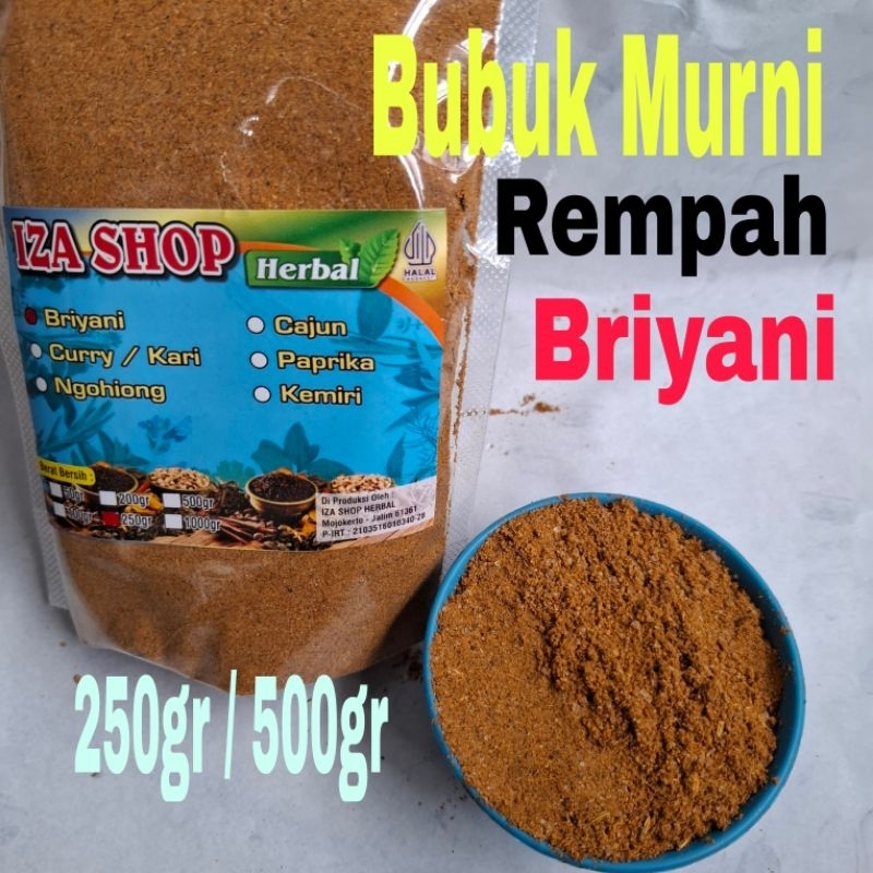 

Briyani / Rempah Bumbu Bubuk Murni Briyani 500gr